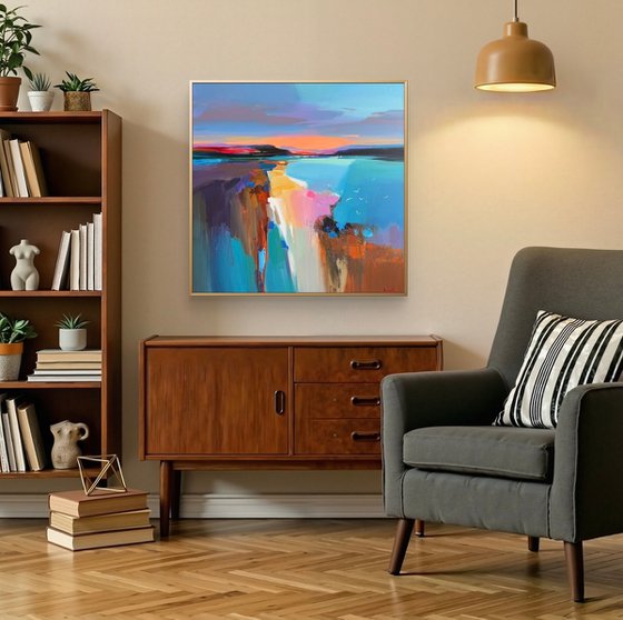 Golden path to the sea