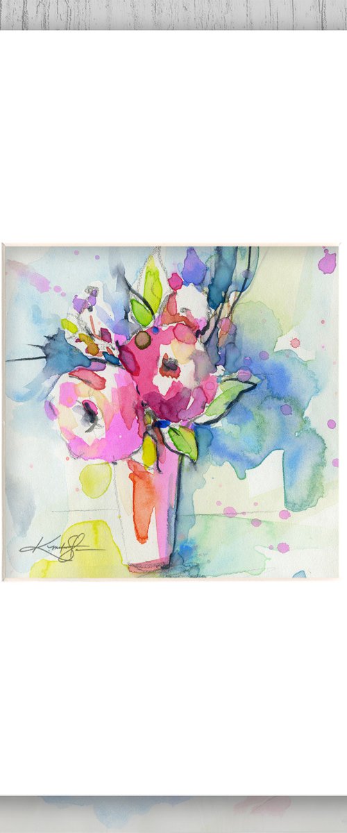 Watercolor Blooms 2 - Floral Painting by Kathy Morton Stanion by Kathy Morton Stanion