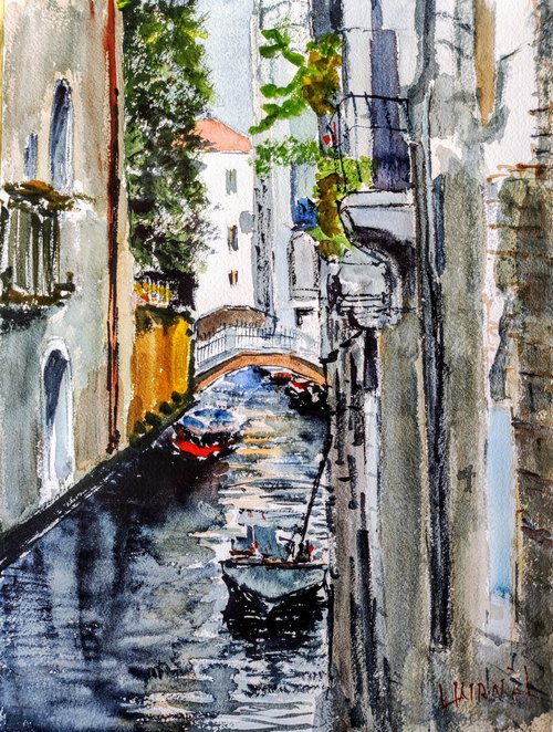Side street in Venice by Leonid Kirnus