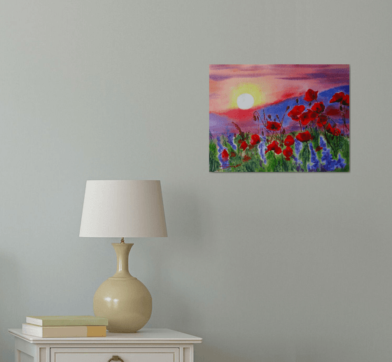 Red poppies