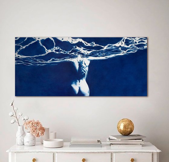 Blue Siren – Large Mythological Water Figure