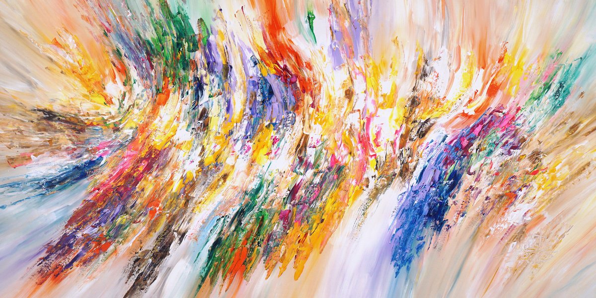 Joyful Symphony E 1 By Peter Nottrott, 79 X 39, Artwork For Sale On Artfinder