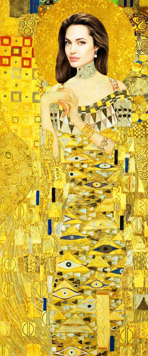 Angelina Jolie. Woman in gold by BAST