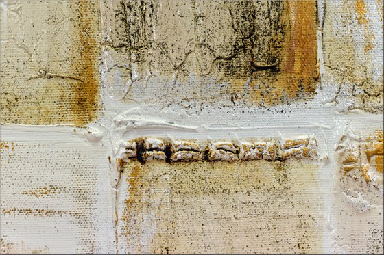 Rust and Gold  - Abstract Art - Acrylic Painting - Canvas Art - Framed Painting - Abstract Painting - Industrial Art