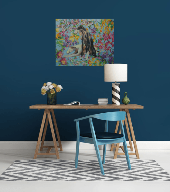 Floral Greyhounds