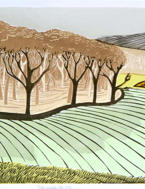 Trees within the wall by Keith Alexander
