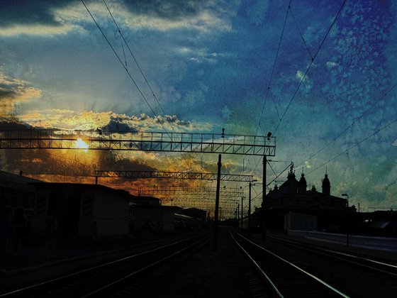 Summer Sunrise sky City scape