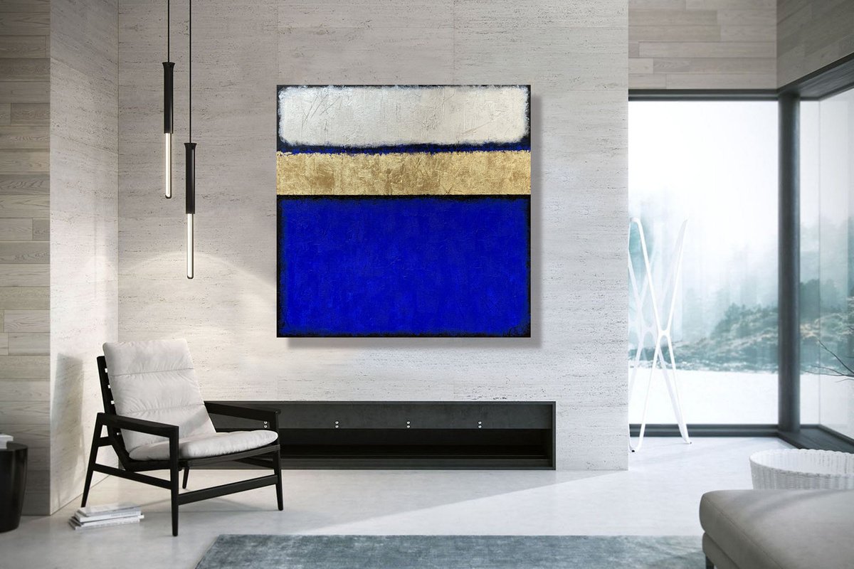 Abstract Acrylic Painting By Julijana Ravbar, 39 X 39", Unbreakable, Original Artwork