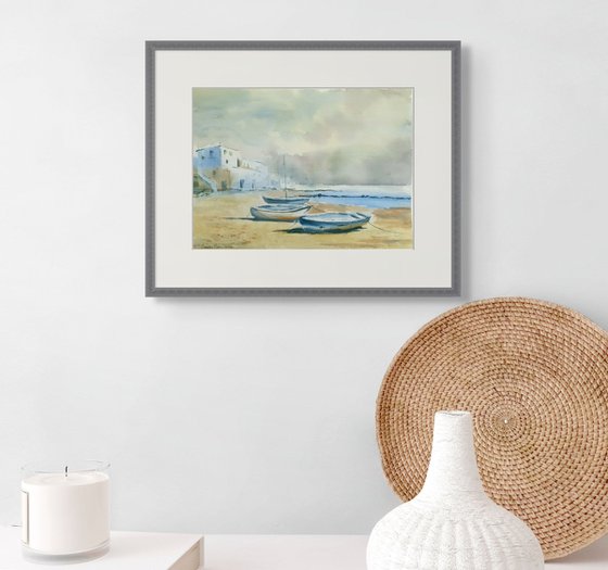 Boats on the Shore at Calella