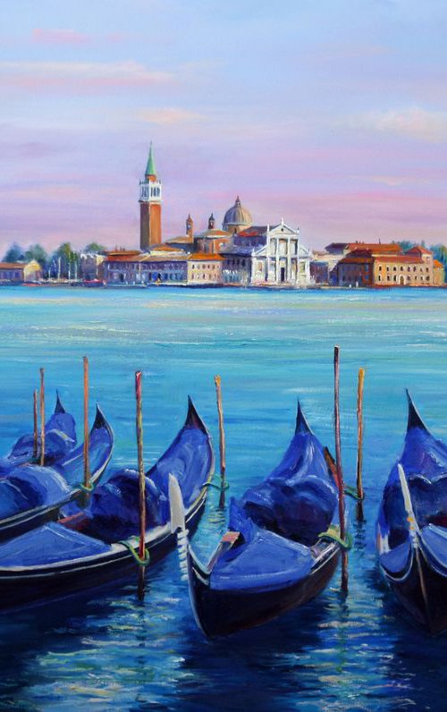 Venice Gondolas by Behshad Arjomandi