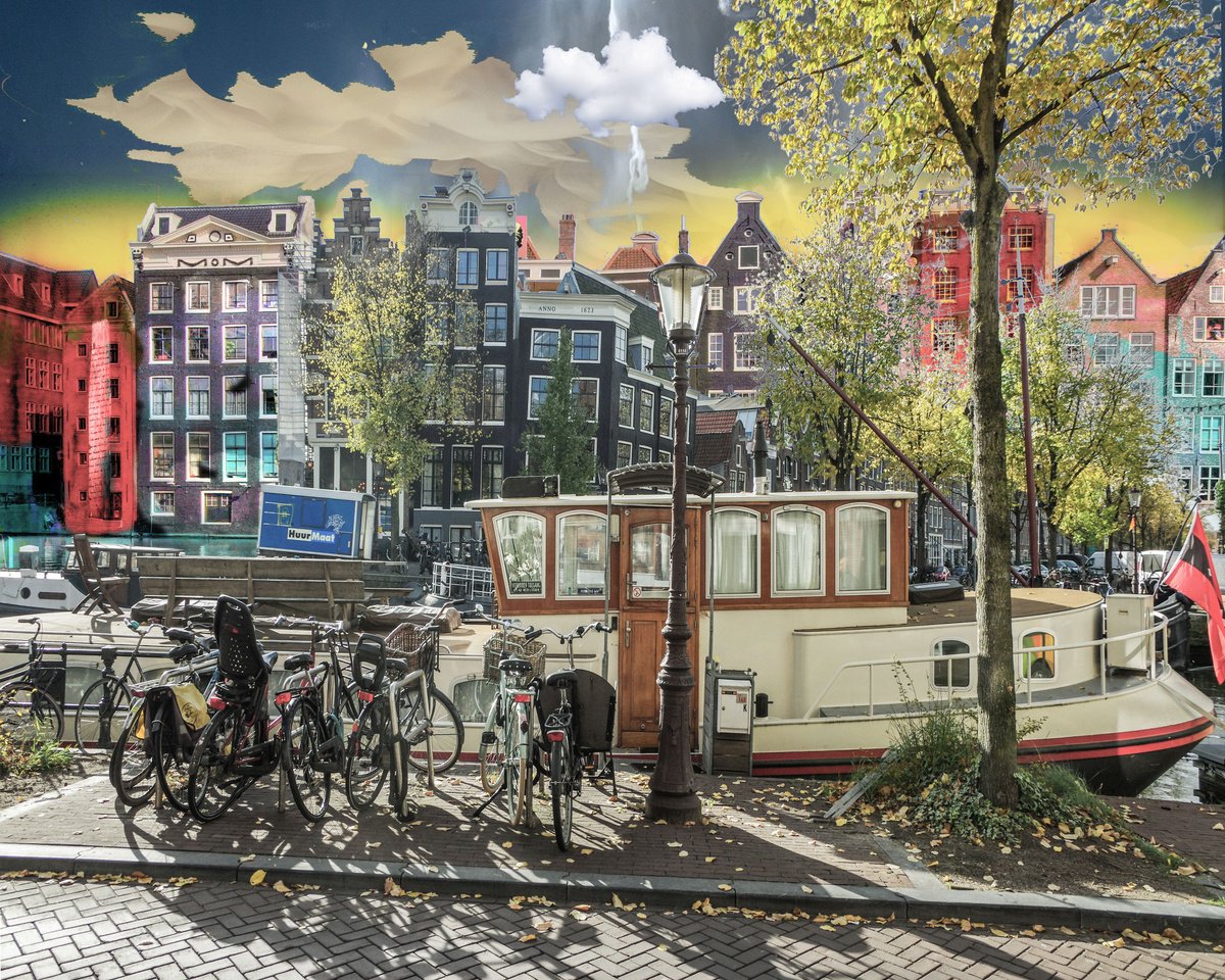 Urban And Pop Photograph , Amsterdam View Opus 427 By Geert Lemmers Fpa, 39 X 31, Artwork For Sale On Artfinder