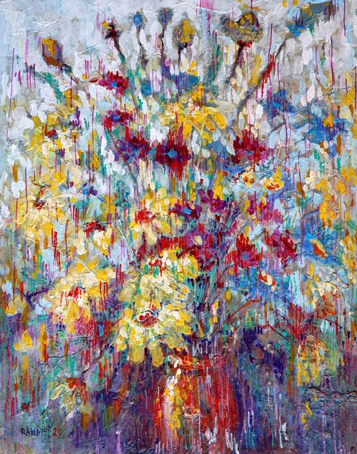 Yellow Flowers by Rakhmet Redzhepov