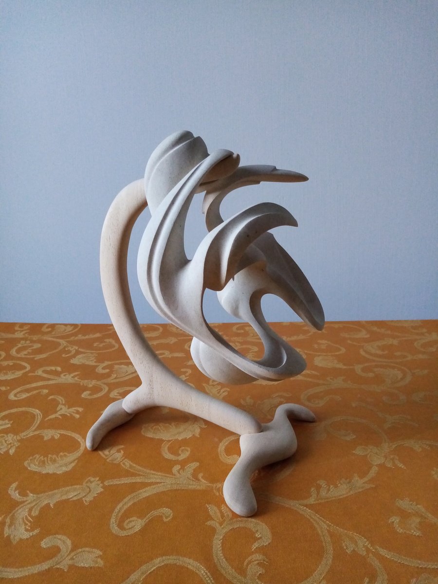 Abstract Stone Sculpture By Massimiliano Capraro, 8 X 11", Jamal, Original Artwork