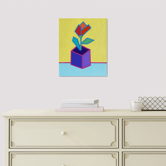 Pop art flower