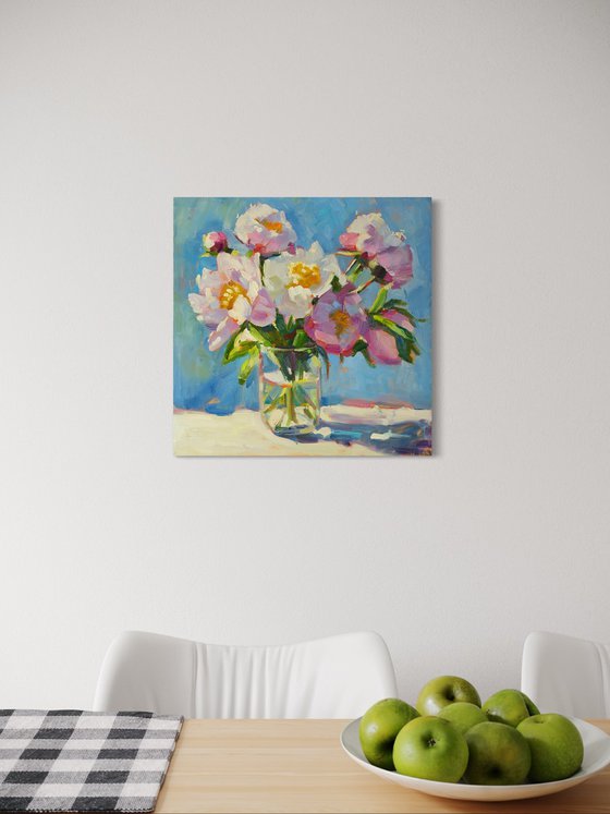 Peonies in Morning Light