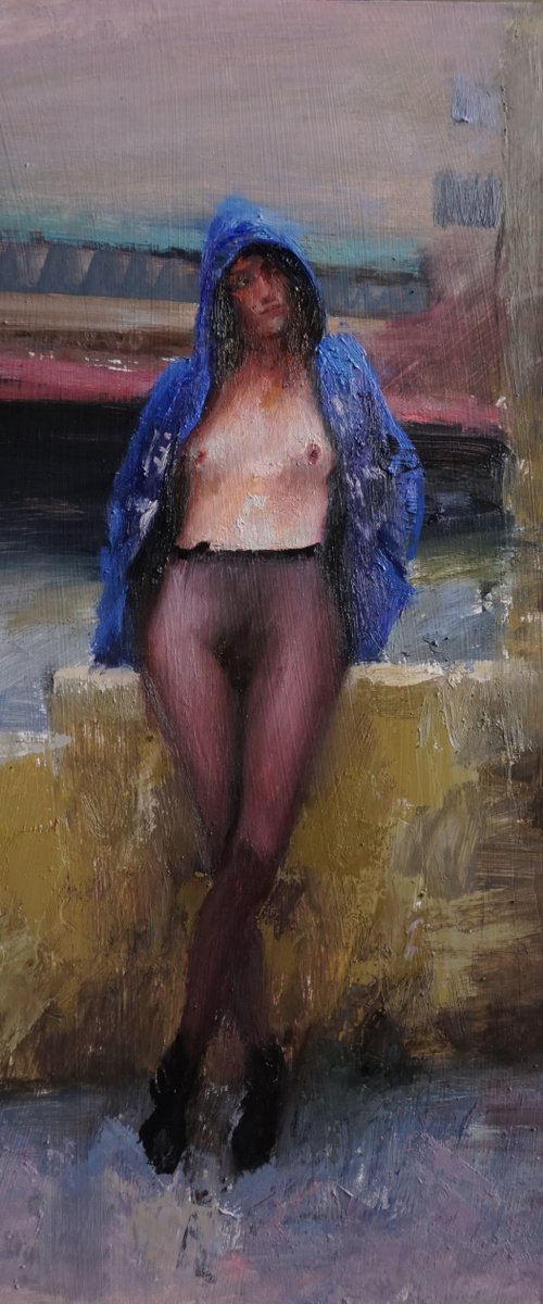 Pauline in the street by Manuel Leonardi