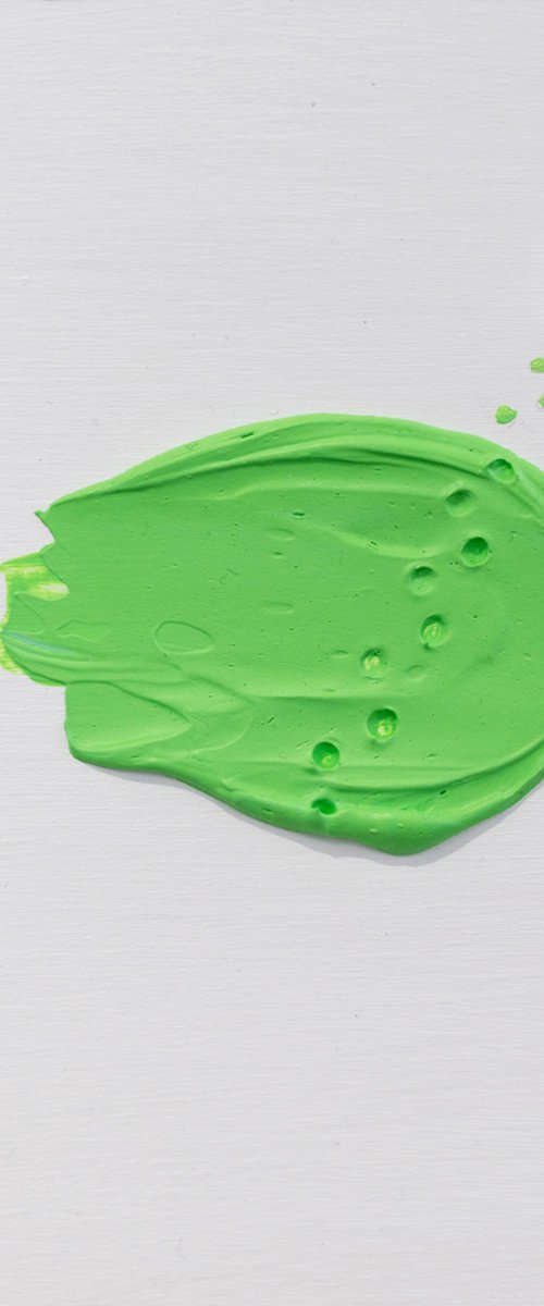 Green Splat Cat by Louise Nordh