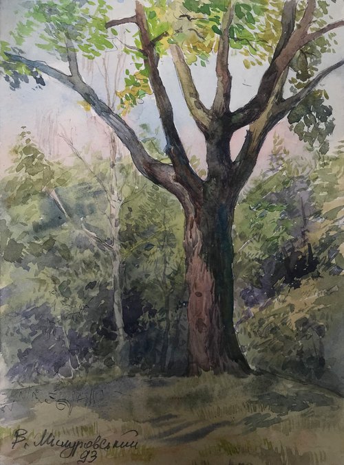 Lonely tree by Viktor Mishurovskiy