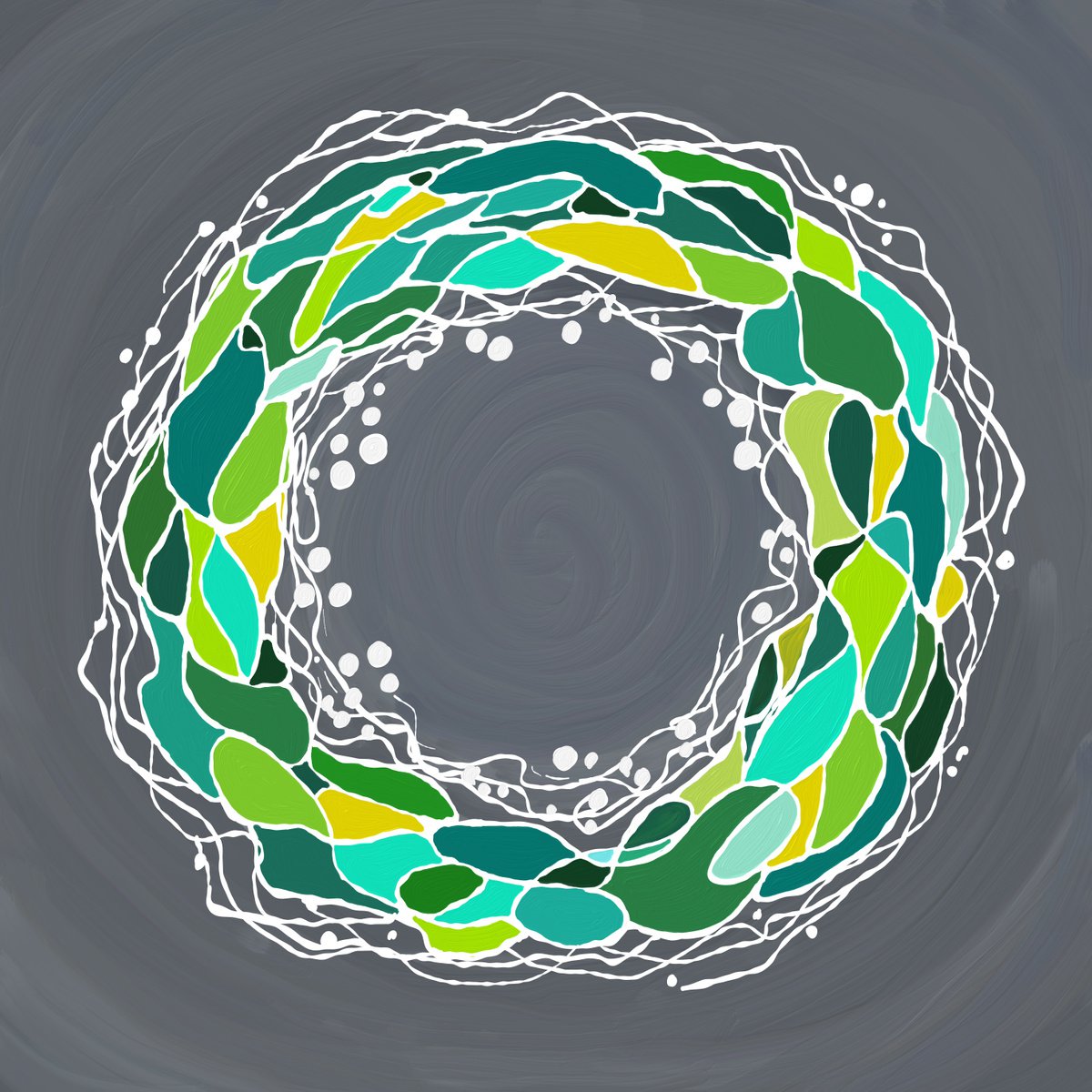 Series Meditation in Balance.Appeasement Painting - Limited Edition of 50 by Alexandra Dobreikin
