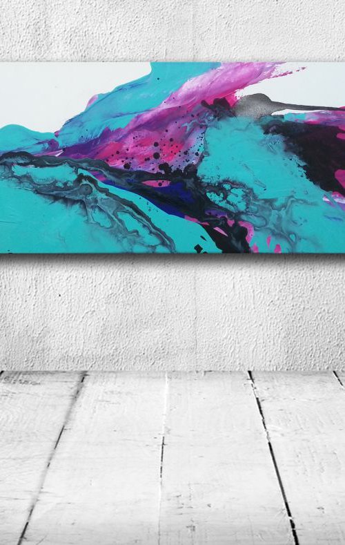 abstract (acrylic painting) by Burcu Akarcay