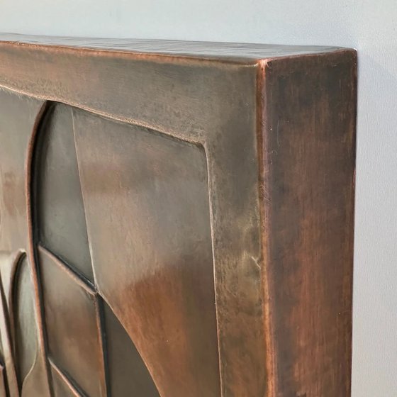 "Night Sentinel" Copper Wall Relief