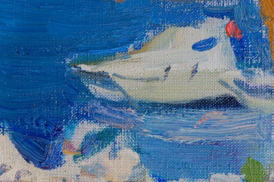 Boats – Original Oil Landscape Painting