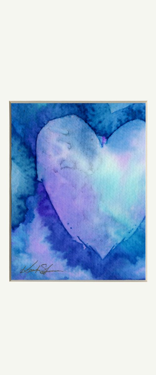 Eternal Heart 967 - Watercolor Heart Painting by Kathy Morton Stanion by Kathy Morton Stanion