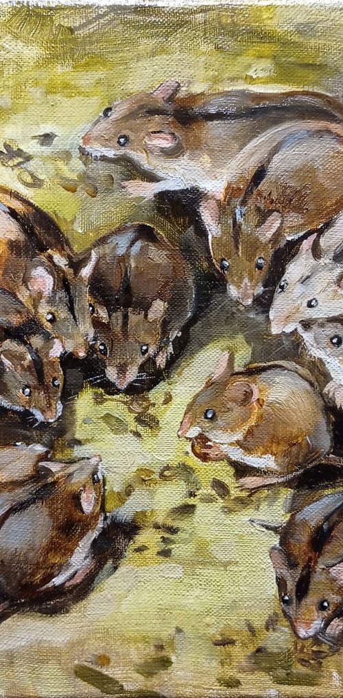 Vole mice by Elena Utkina