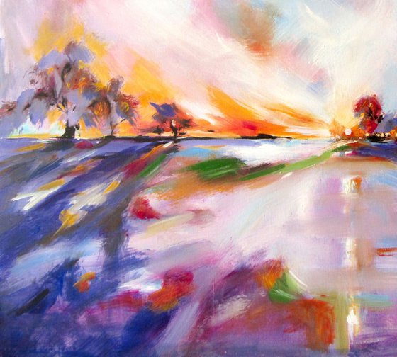 Landscape with trees II