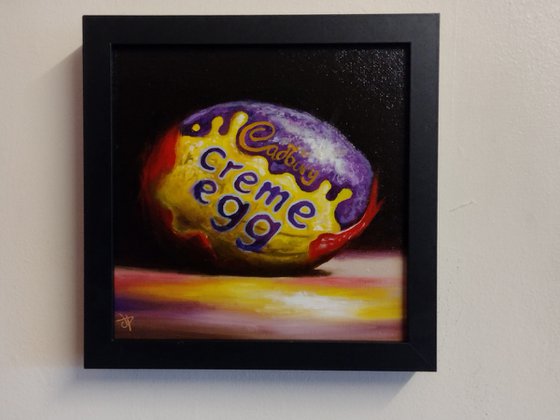 Cadbury chocolate Creme egg still life