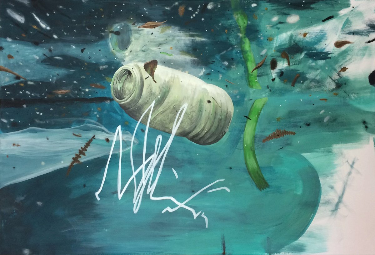 Urban And Pop Landscape Painting By Andres Agosin Monk, 47 X 31, Corriente, Original Artwork