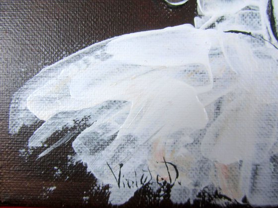 Ballerina in white tutu (framed)