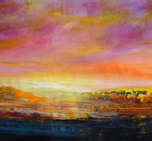 Beyond All - Extra large original abstract painting by Cecilia Frigati