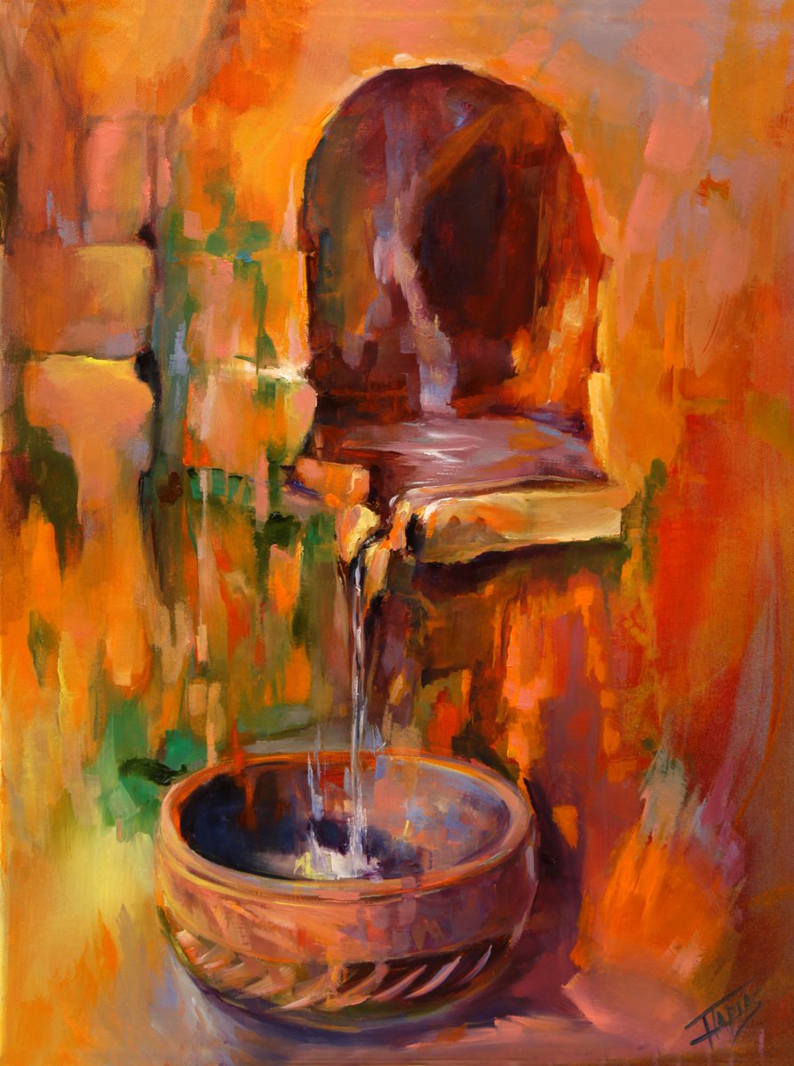 Fountain in the mountain by Isabel Tapias