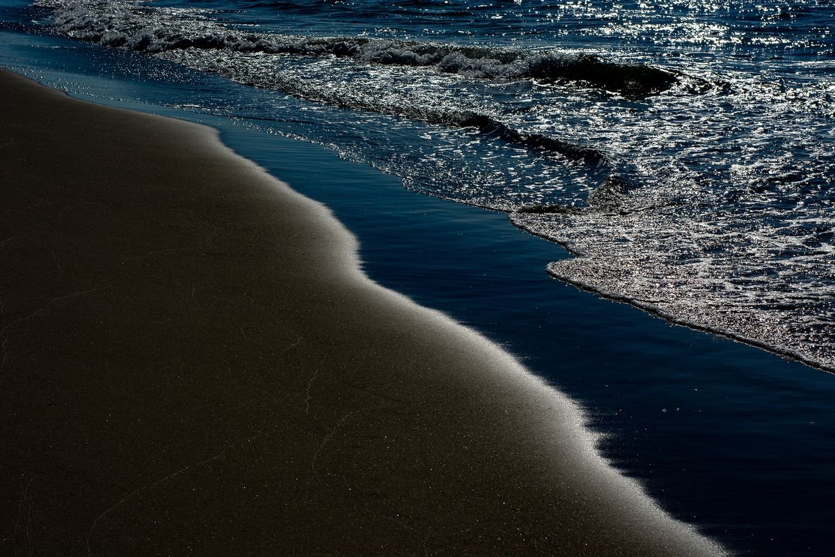 Abstract Landscape Photograph By Tal Paz-Fridman, 33 X 24", Seaside #6, Original Artwork