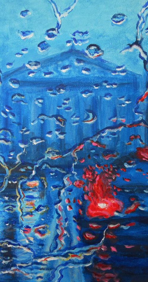 Rainy city, 50*40 by Dmytro Yeromenko
