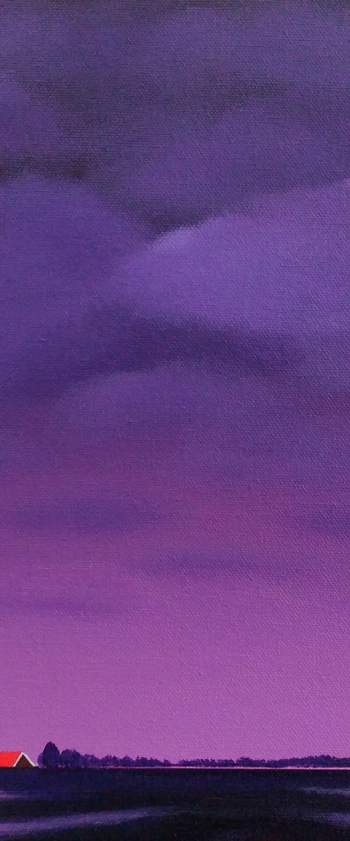 Purple Evening (May) by Nelly van Nieuwenhuijzen