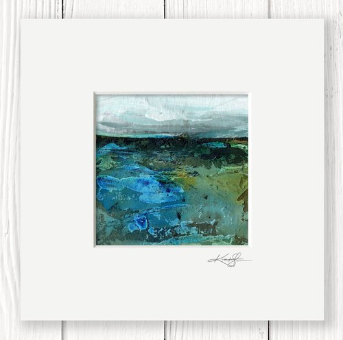 Mystical Land 410 - Textural Landscape Painting by Kathy Morton Stanion by Kathy Morton Stanion