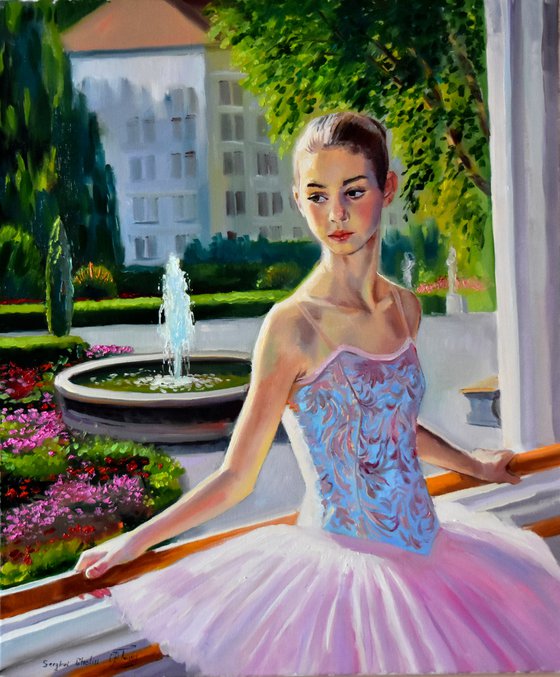 Young ballerina portrait