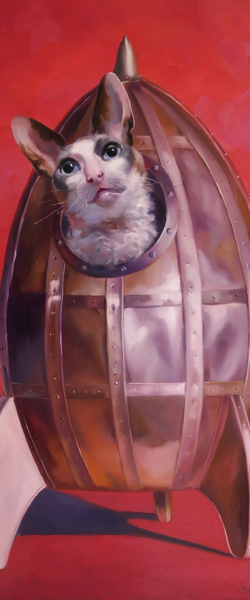 "Space Cat" by Lena Vylusk