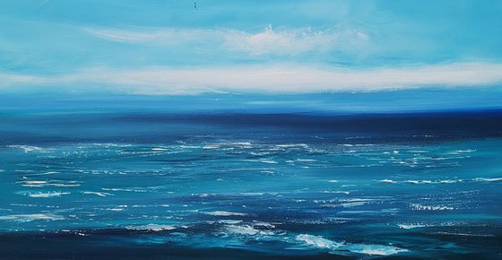 Only Blue - seascape, emotional, panoramic