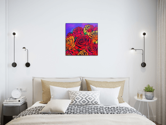 Roses On Purple