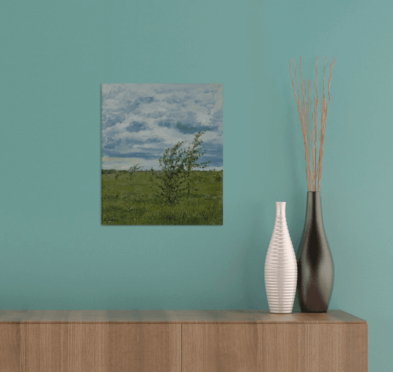 The Gust Of Wind - summer landscape painting