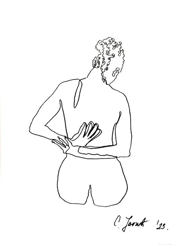 Woman #15  ONE LINE DRAWING BY SANJA JANCIC