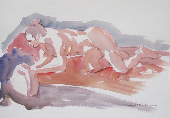 Reclining female nude