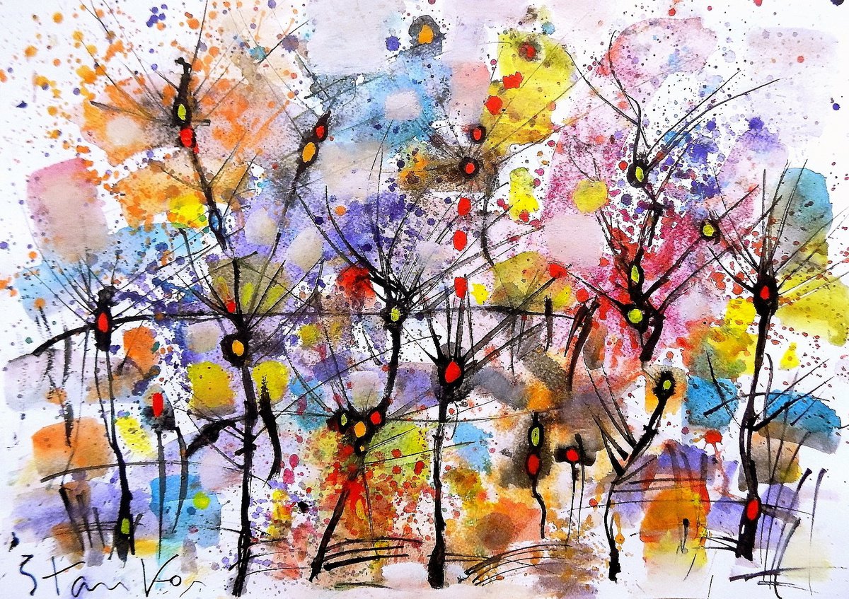 Nocturne-CXCXV Watercolour by Stanislav Bojankov | Artfinder