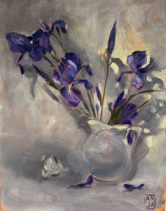 Irises at Dusk