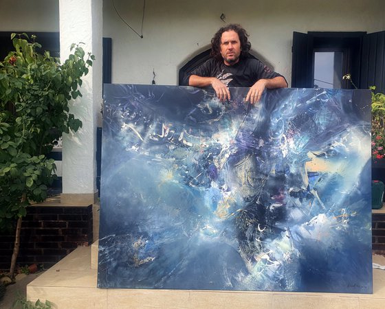 Gigantic Size XXL Painting The Beauty Of The Black By O KLOSKA