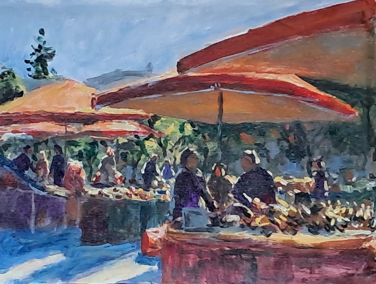  Fruit Market By Dimitris Voyiazoglou, 20 X 17, Artwork For Sale On Artfinder