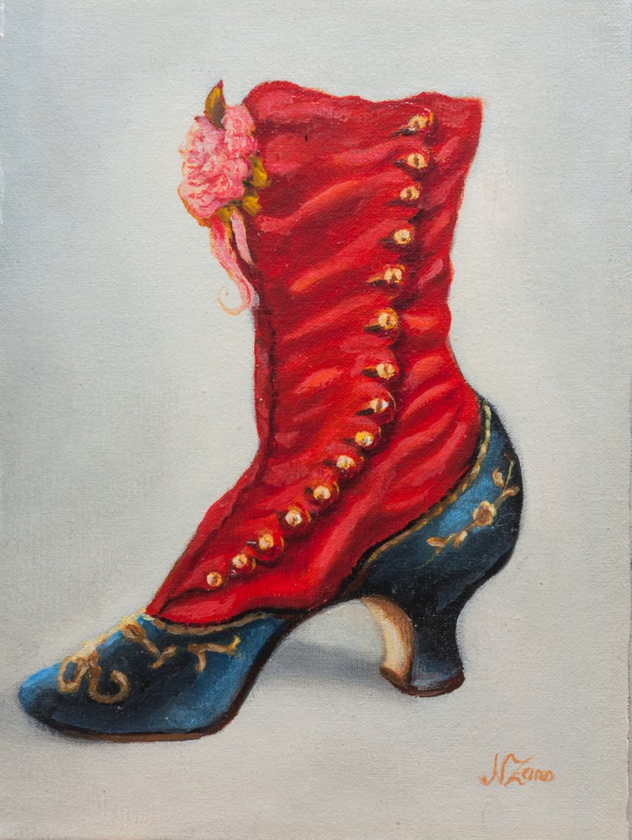 Red boot by Norma Beatriz Zaro